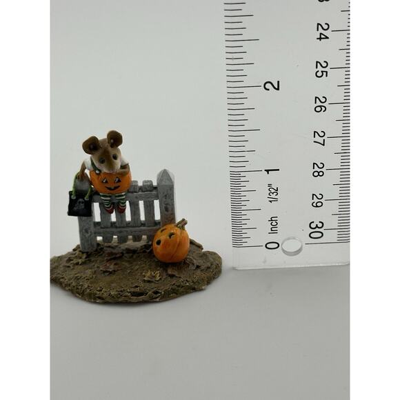 Wee Forest Folk " Pickity Pumpkin " 1998 Mouse Pumpkin M-232 D Petersen Retired - Picture 9 of 9